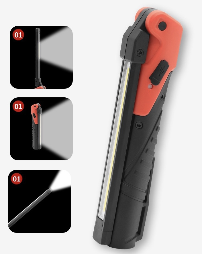New Folding Design Portable Emergency Spot Inspection Lighting Car Repairing Outdoor Waterproof Work Lumiè Re De Travail Lamp COB LED Work Light