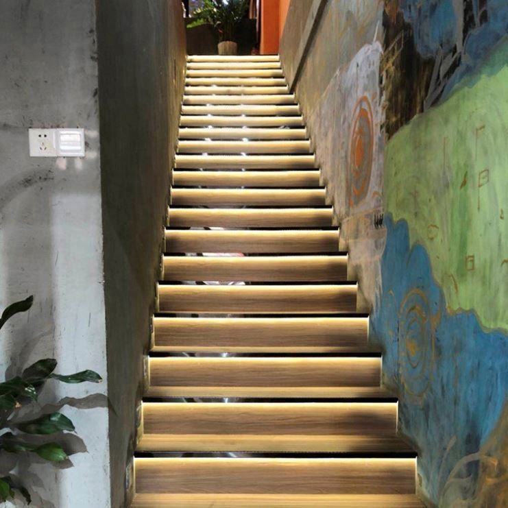 For Stair Lighting New Product Customized Length Light Diffuser Aluminum Led Profile//