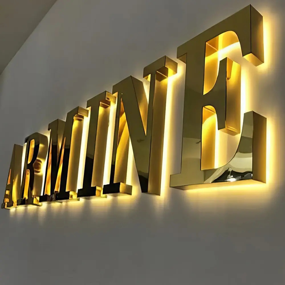 Custom LED Art Letter Lamp For Milk Tea Shop Yoga Studio Bar Front Desk Hair Salon Sign Luminous Door Back Ceiling Lights Design