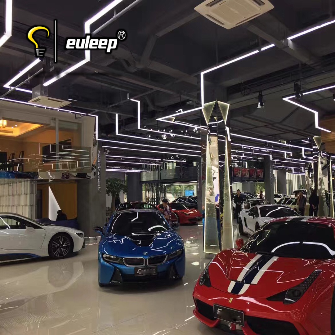 Hexagon Light Workshop Led Work Lights Car Wash Shop Honeycomb Lamp Garage Ceiling Hexagonal Led Light