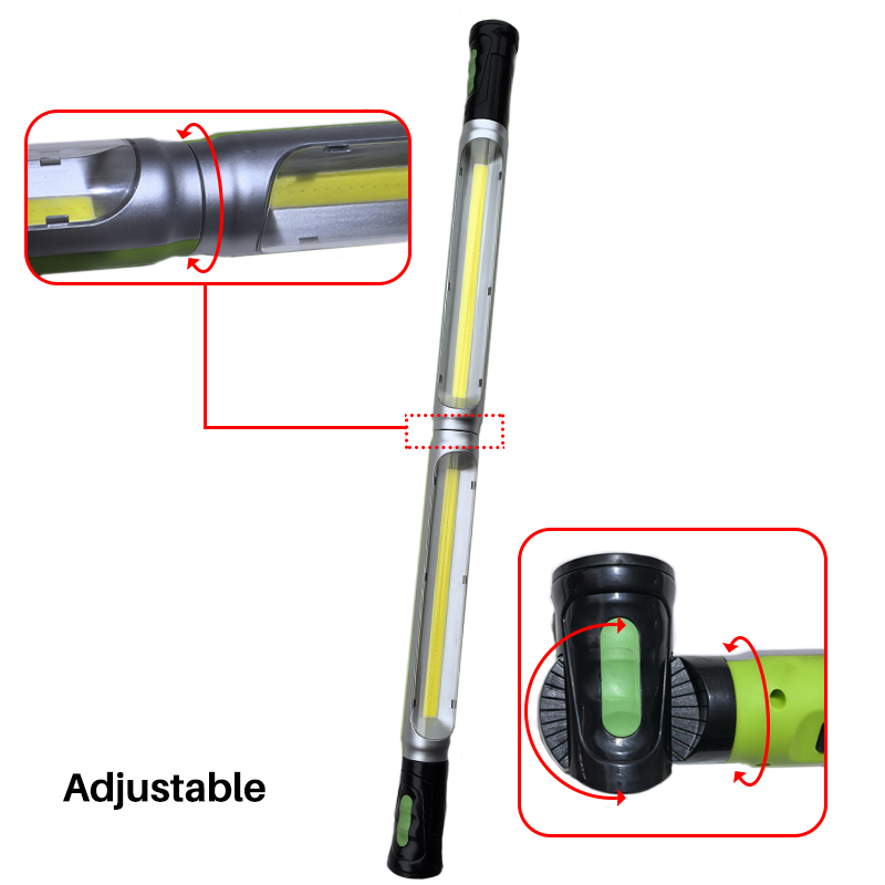 2000LM Magnetic Underhood Work Light with Stand 8000mAh Rechargeable COB LED Mechanic Light Portable Cordless Job Site Lighting
