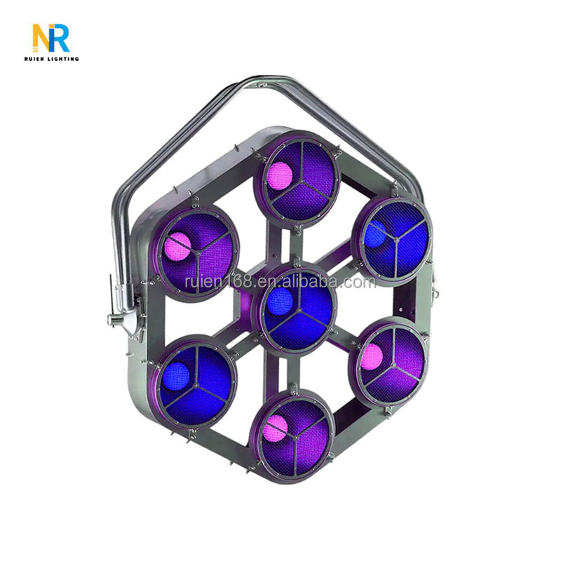 Popular RGBW 4in1 Retro Hexagon Light Led Matrix Pixel Light 7*30w Ambient Event Display Stage Background Lighting