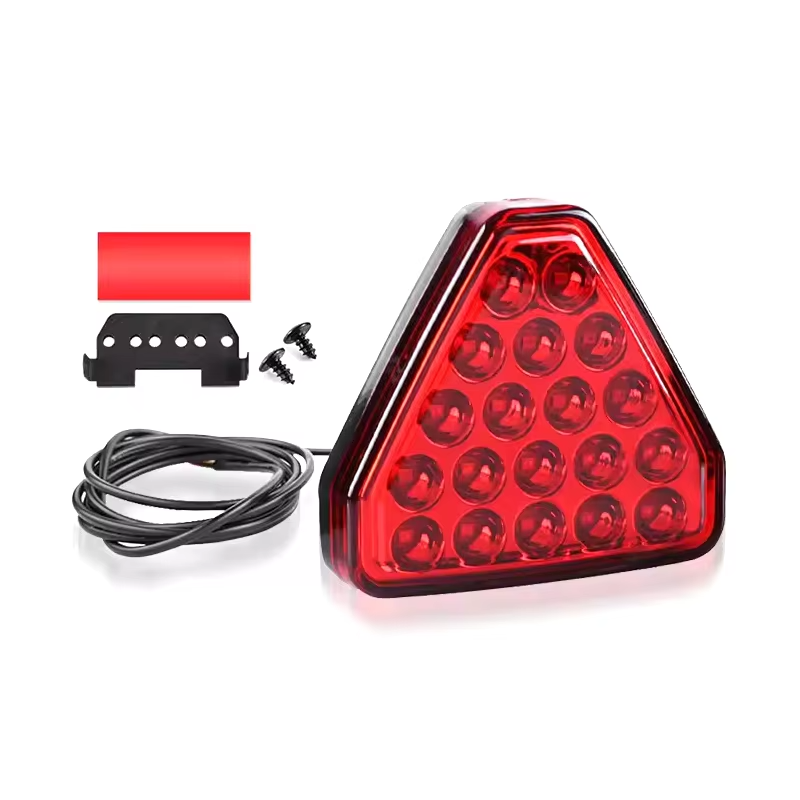 Wholesale LED Automotive Universal High-brightness Brake Taillights 12V Triangle Parking Lamp Multiple Models Warning Light