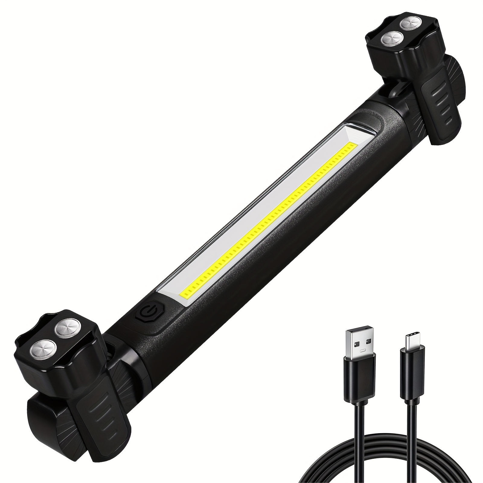 Under Hood Work Light Usb Rechargeable Car Repair Underhood Light Magnetic Work Lamp Led Auto Tool Light Photograph
