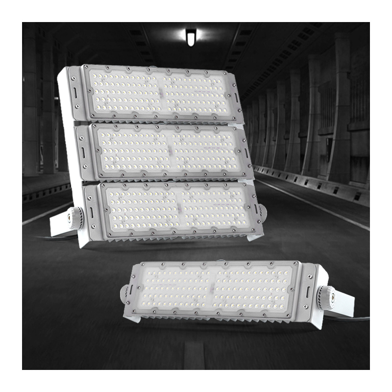 IP66 Waterproof 50W 100W 200W 300W 400W 500W 3 Years Warranty LED Modular Flood Light Outdoor Stadium Lighting LED Tunnel Light
