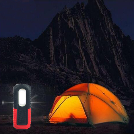 Portable Rubber Cover COB Work Lamp 180 Degree Rotatable LED Working Lamp with Strong Magnet USB Cable Battery Indication Inspection LED Work Light
