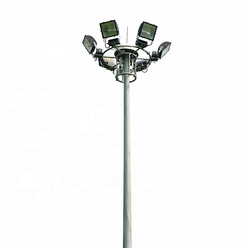Hot-DIP Galvanized Conical/Octagonal High Mast Light/Lighting LED Stadium Flood Light High Mast Light