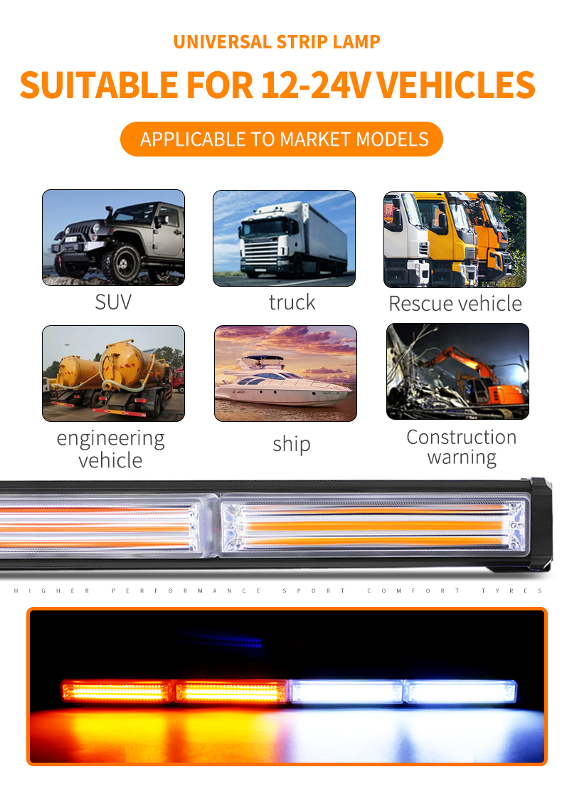 COB LED Warning Light Bar