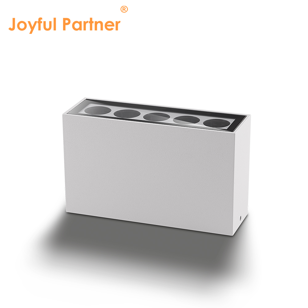 IP65 10W Square LED Wall Light Outdoor Waterproof Aluminum Surface Mounted Downlight Landscape Garden Decoration Lamp