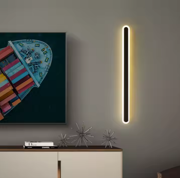 Aluminium Waterproof Wall Lamp LED Indoor Strip Light Garden Courtyard Luxury Wall Light