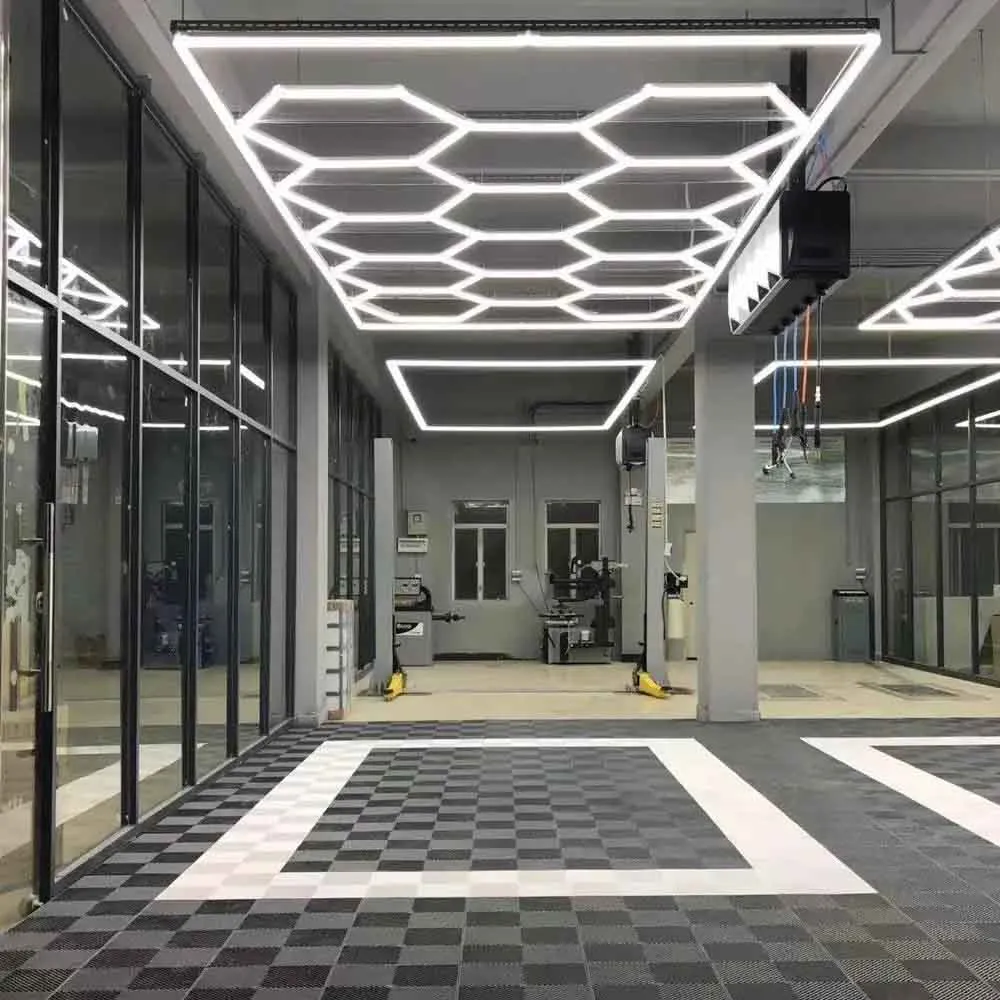 Garage Light Hexagon Lights Hexagonal Led Light for Garage Ceiling Hall Gym