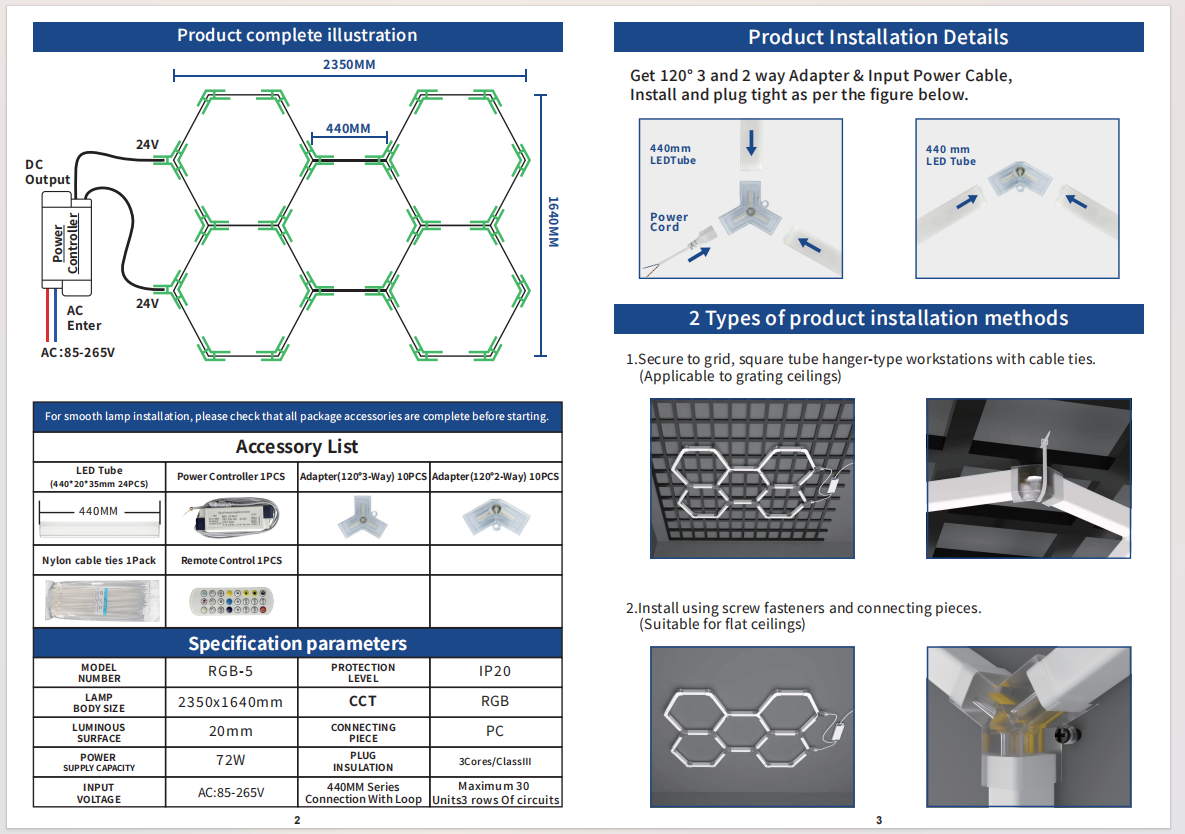 Detailed Hexagon Light View