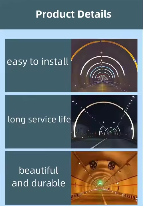 LED Tunnel Induction Light High-Brightness Plastic Active Road Stud Waterproof for Traffic Contour Marking