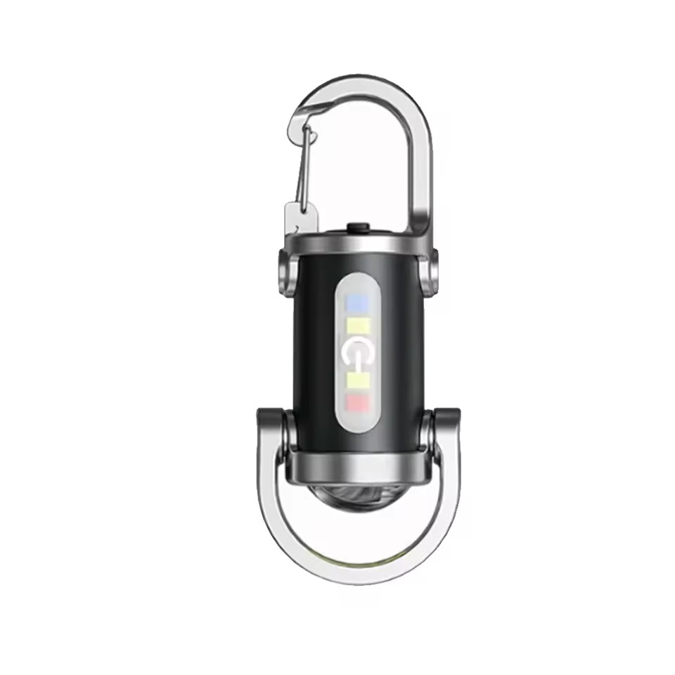 Wholesale Pocket LED Keychain Light Rechargeable Portable Light Work Light Emergency Camping Hiking Handheld Mini Flashlight