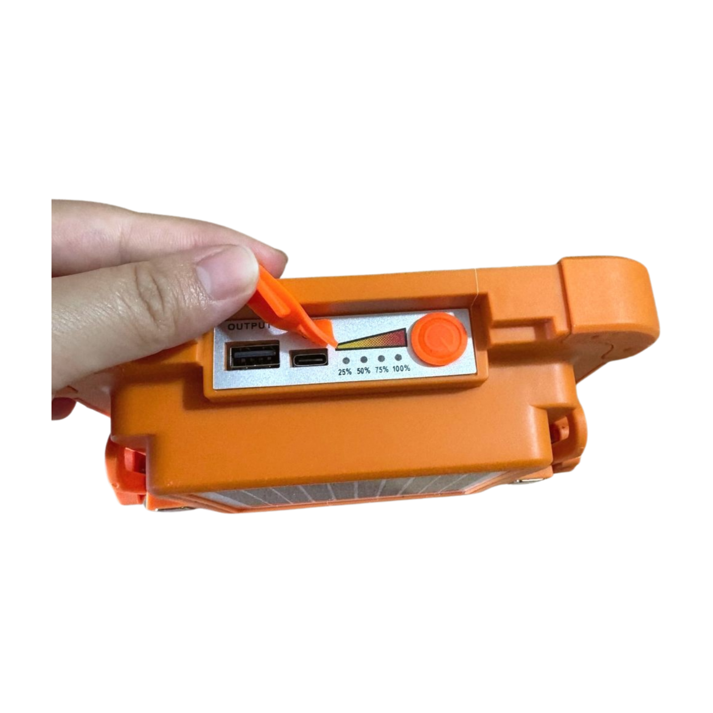 Magnetic Solar Portable Workshop Camping Landscape Light IP66 Waterproof High CRI 100 LED COB Type C Rechargeable Power Bank