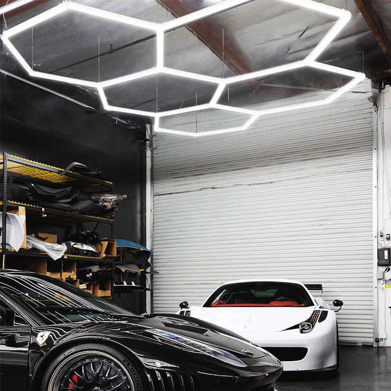 Led Light for Garage Octagon Garage Lights Hexagon Hanging Light