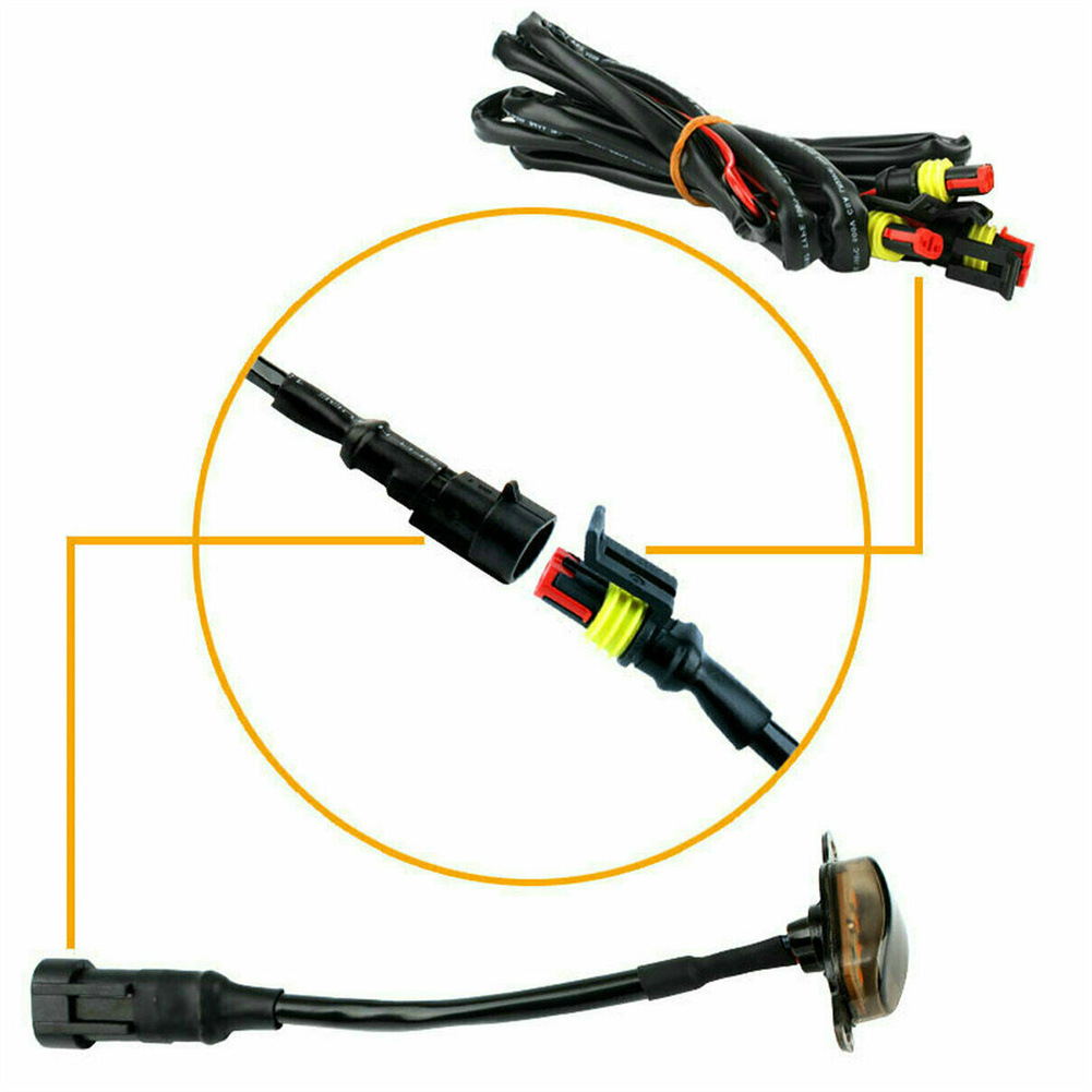 Hot Sale Front Grille Led Lights Car Grid Warning Daytime Running Light Auto Refitted Universal Small Yellow Light