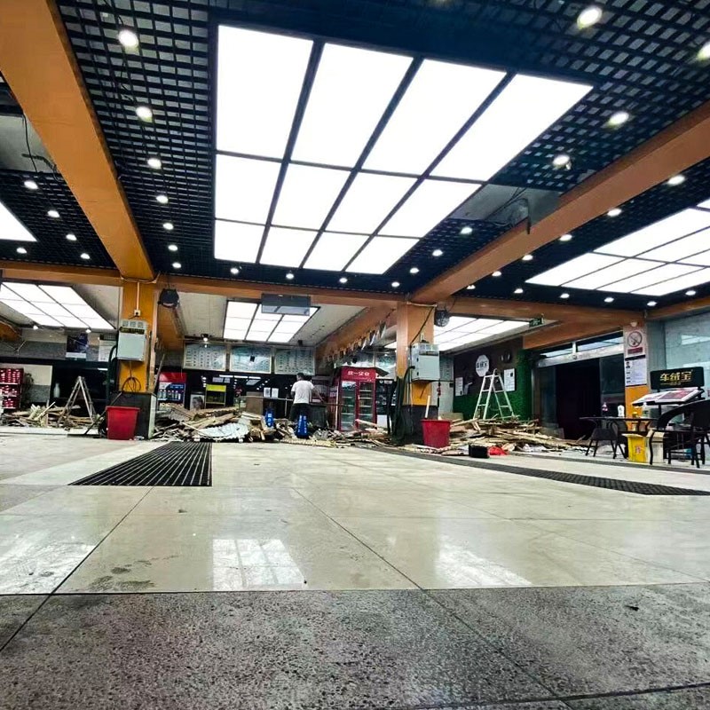Factory Sale Modern LED Light Car Care Lighting LED Ceiling Light for Workshop Car Wash Shop Garage 12 Grid System