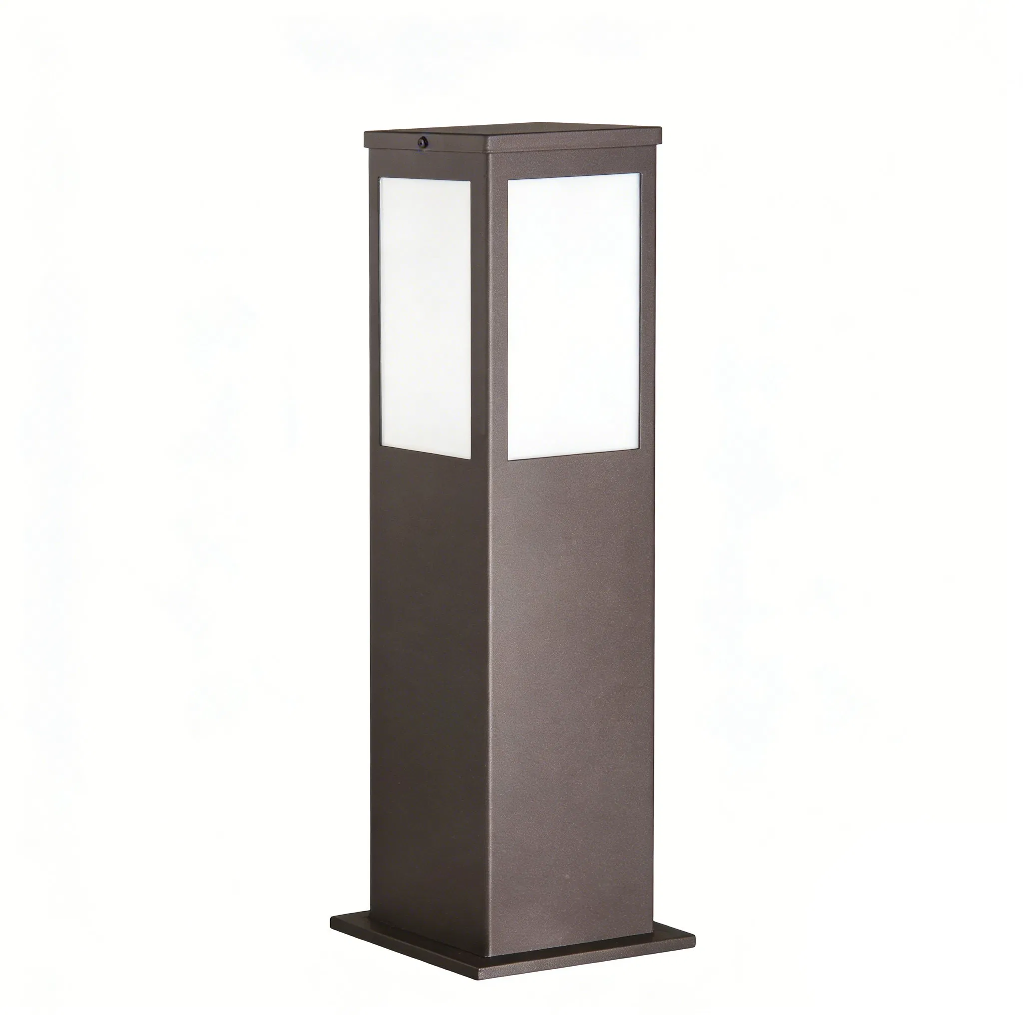 Outdoor Solar Powered Path Light with Decorative Geometric Metal Cutout