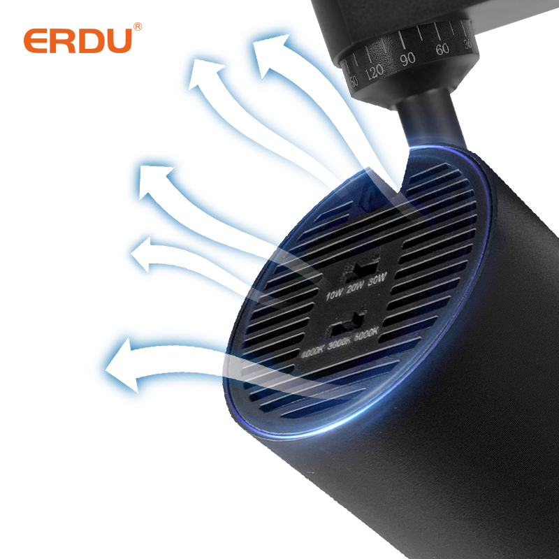 ERDU 3CCT Smart Professional Project Lighting Aluminum Rail Spotlight Adjustable Showroom Shop Exhilbition