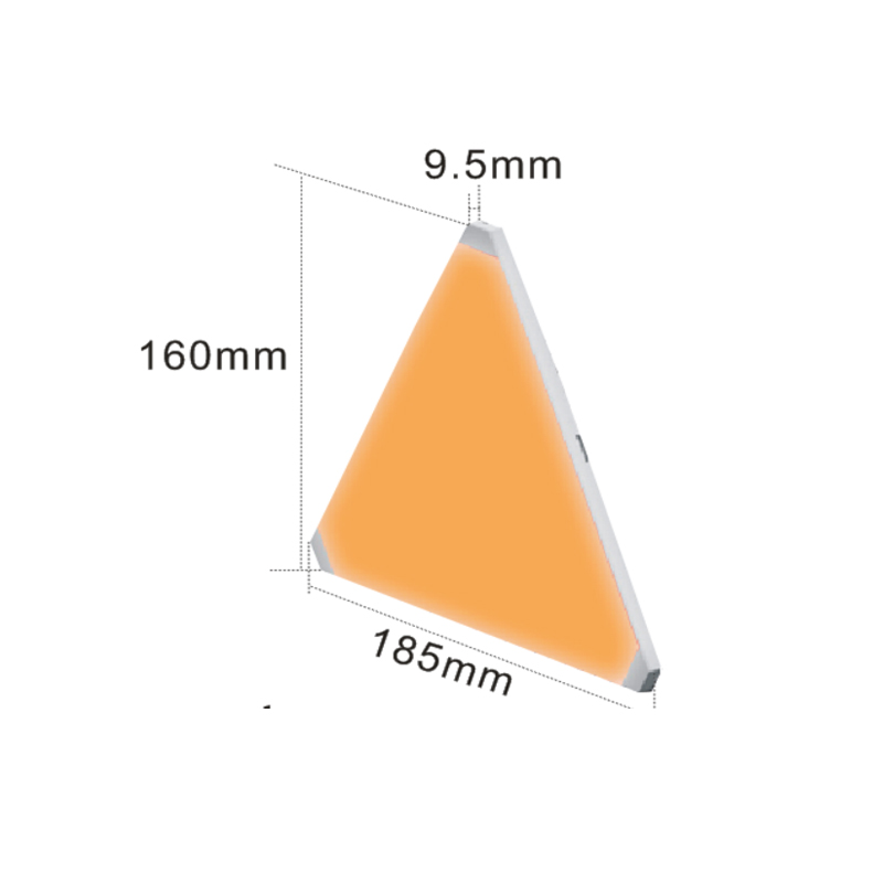 LED Triangle Lights Panels Music Sync RGB 16 Million Color Wall Light WiFi App Control Gaming Room Lights