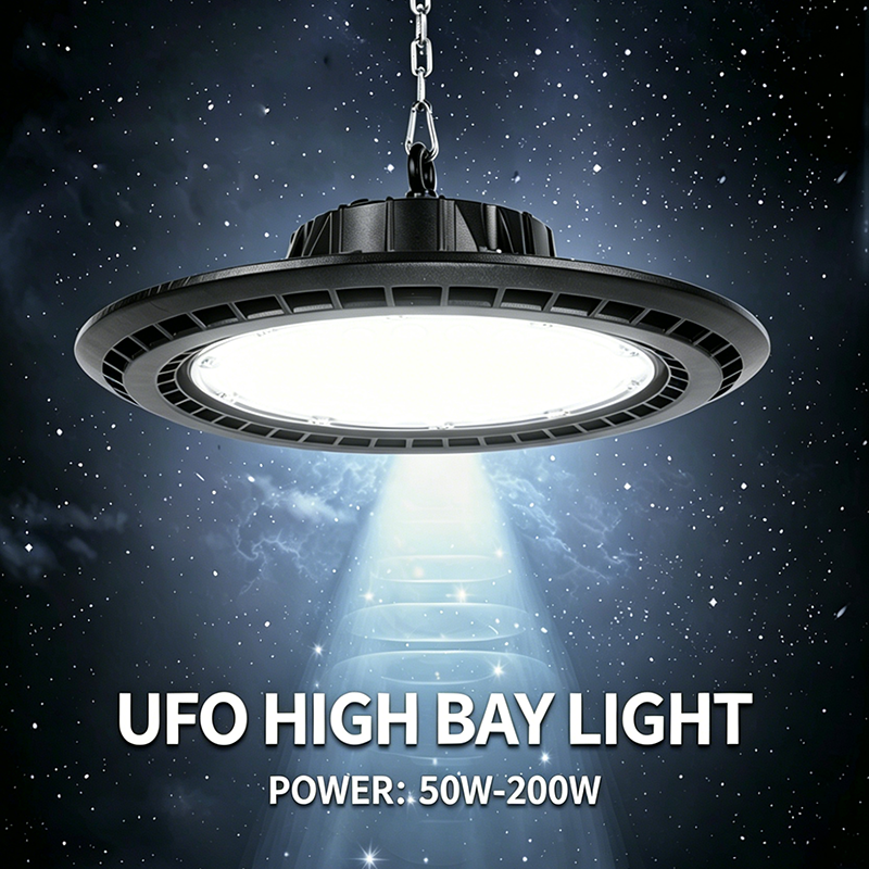 100W 150W 200W LED High Bay Light, Industrial Commercial Warehouse Factory Garage Gym Workshop High Brightness Lighting Fixture