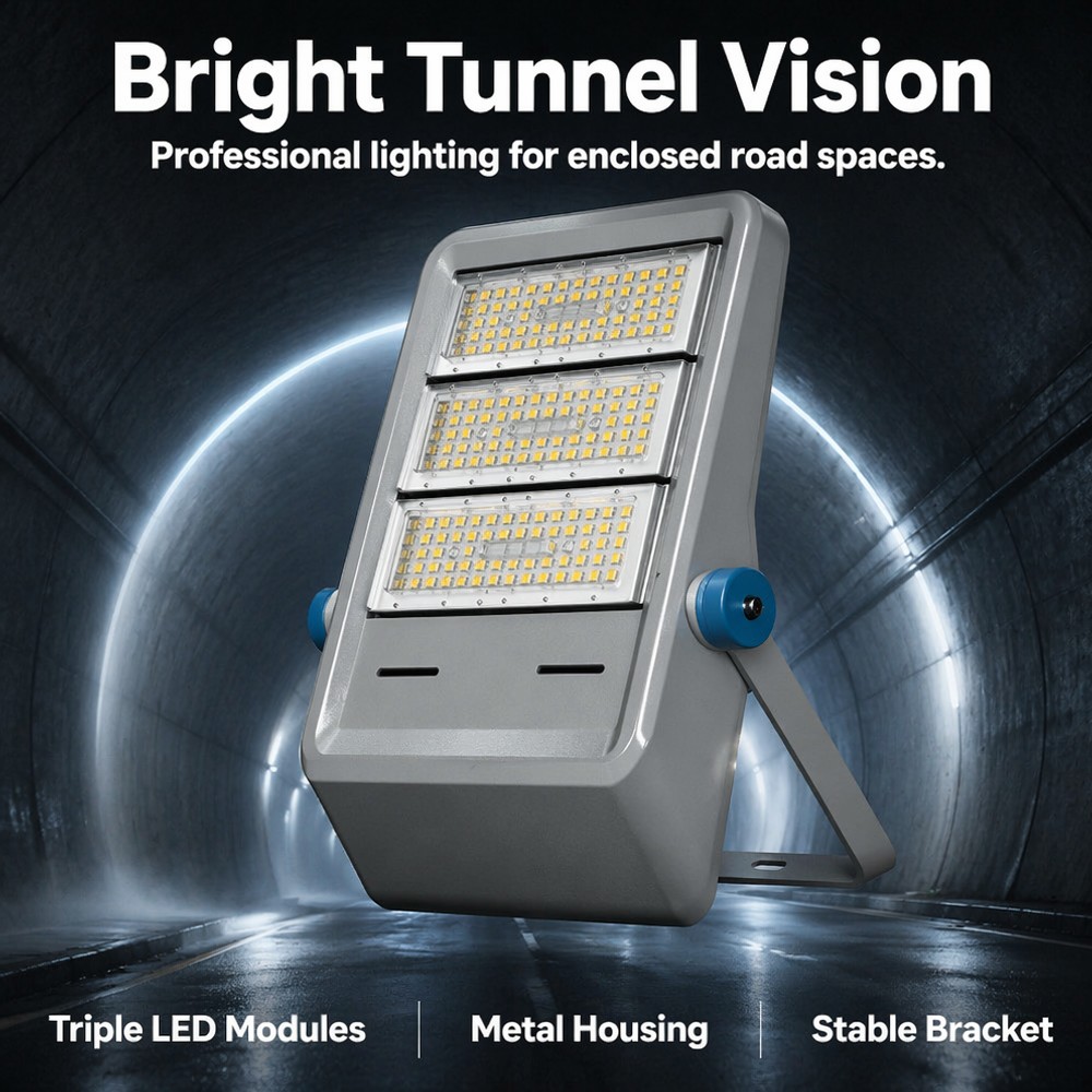 Popular Styles Waterproof IP65 Corrosion Resistance IK08 PWM Control LED Tunnel Light 100W 150W 200W 250W 5-Year Warranty Remote