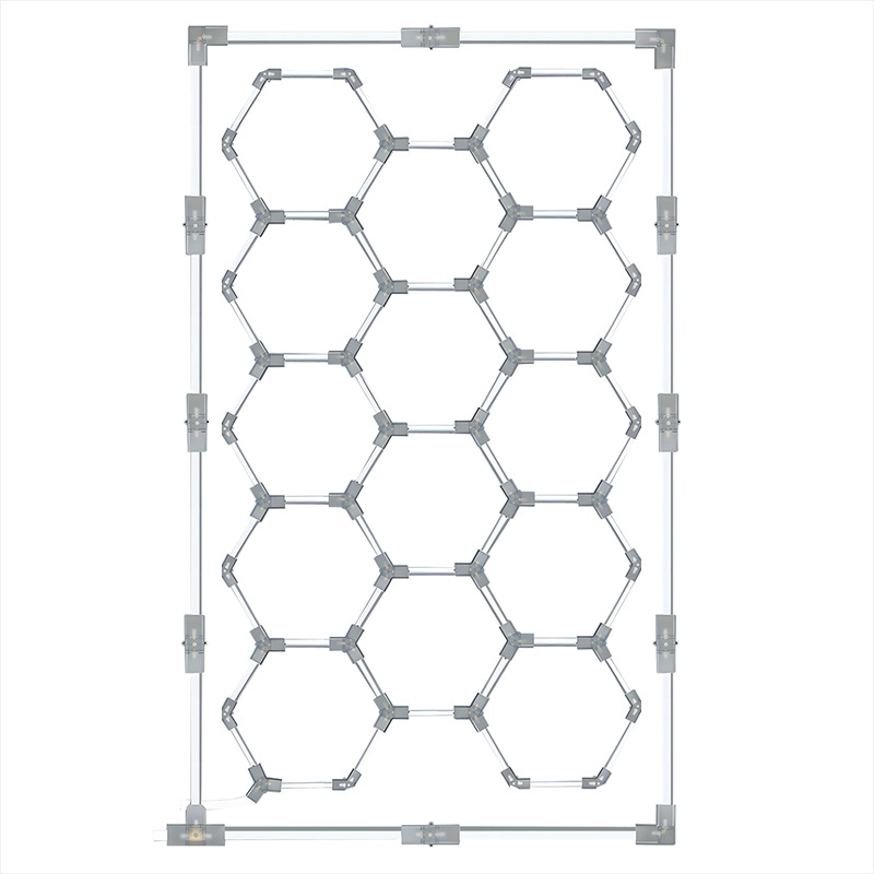 5 Hex Grid Car Light Honeycomb Led Lamp Garage Hexagonal Led Lighting