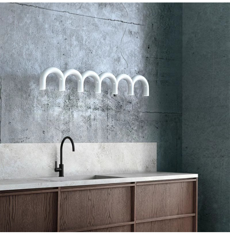 Colorful LED Ceiling Chandelier Simple Art Hotel Front Desk Studio Restaurant Bar Bedroom Geometric LED Pendant Light