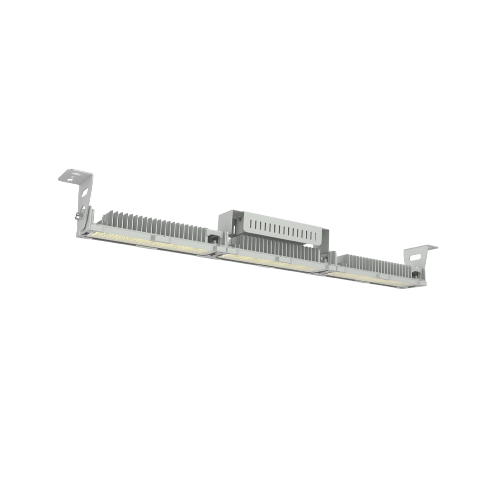 IP67 anti dust Commercial Industrial 150w LED Ceiling Linear Light for Workshop Warehouse Tunnel with tempering glass