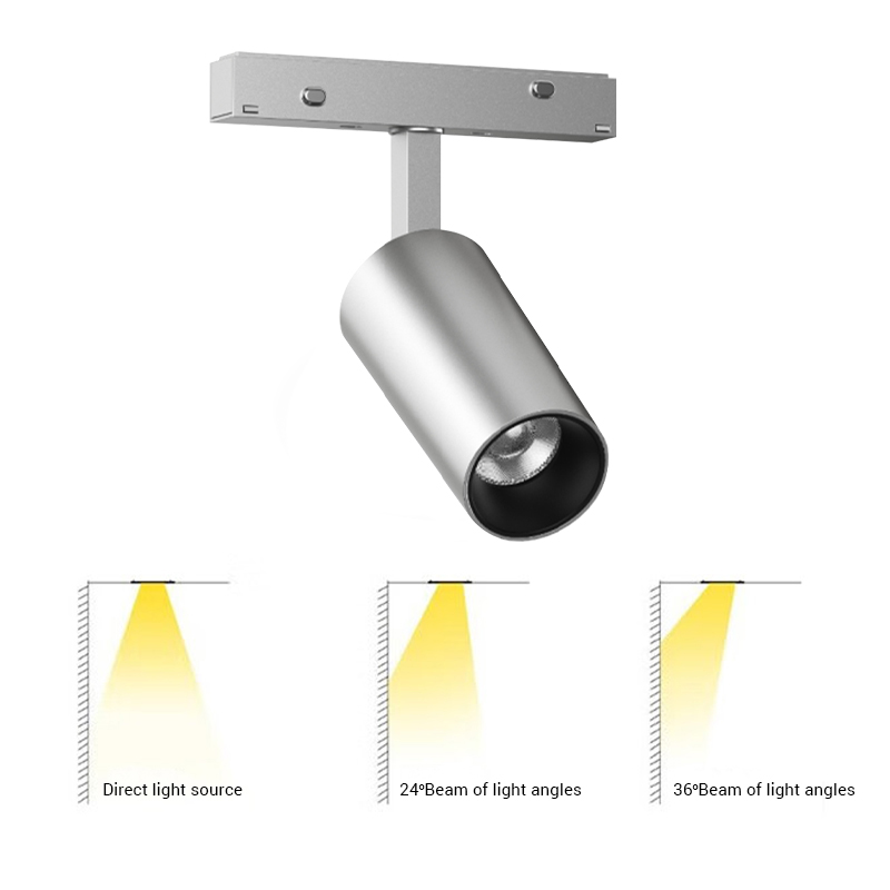 Led Tracks Lighting 48vDC 2700K 3000K 3500K 4000K Spotlight Magnetic Track Light Led Track Light for Shop Showroom Exhibition