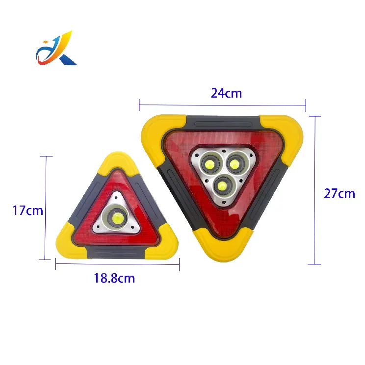 Waterproof Car Warning Lights Triangle Warning Light Portable Traffic Light