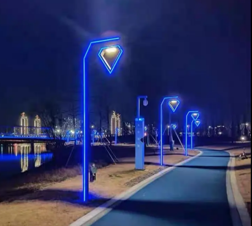Die Casting Aluminum Garden Lamp Pole Light Waterproof Outdoor LED Garden Lights
