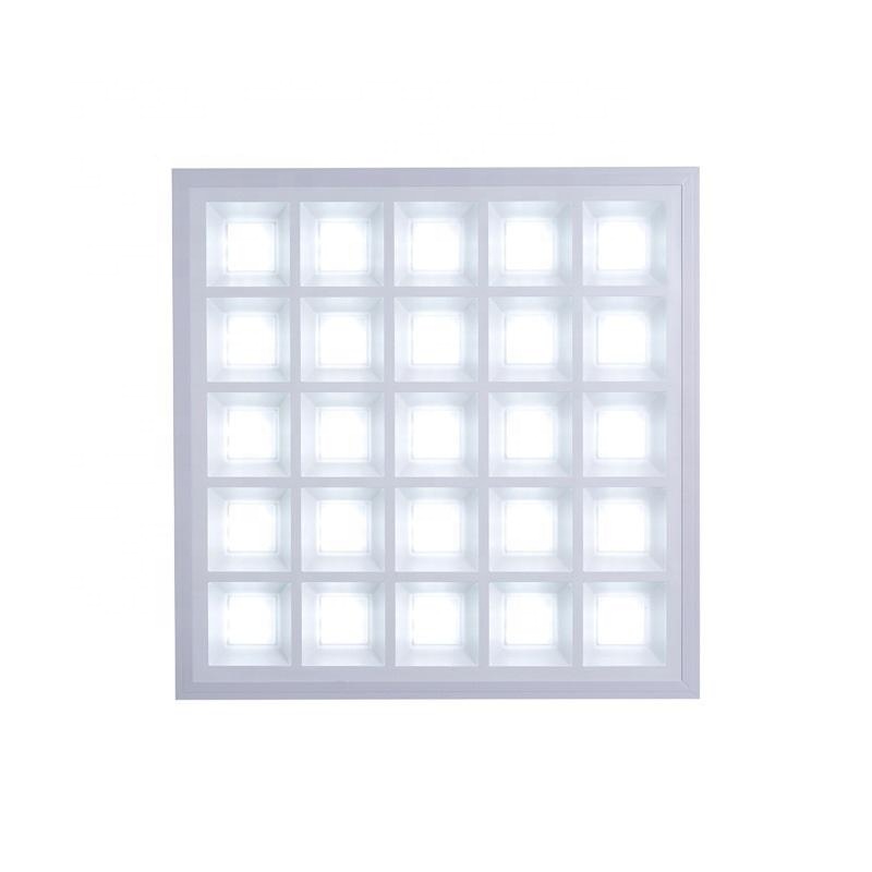 Modern 48/60/96/120W Recessed LED Panel Light 600X600 Backlit 25 Grids with SMD2835 Aluminum Body for Home Office Studio