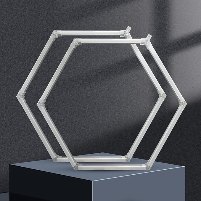 2025 China Factory Exhibition Hall Auto Showroom Hexagon Lighting for Car Shop and Carbarn Honeycomb Lights
