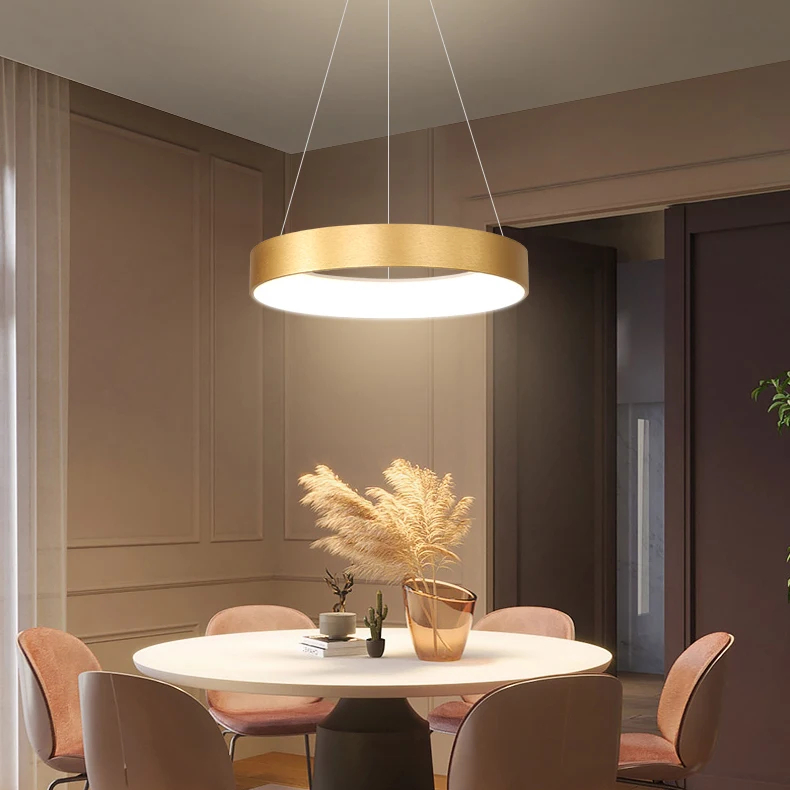 Minimalist Creative square Villa Living Room Chandelier Beautiful Popular Bedroom LED Pendant Light