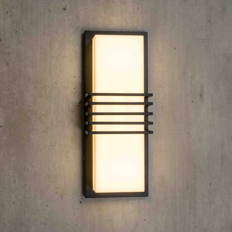Outdoor Waterproof Aluminum Square LED Porch Lights Modern Nordic Garden Exterior Lighting Wall-Mounted