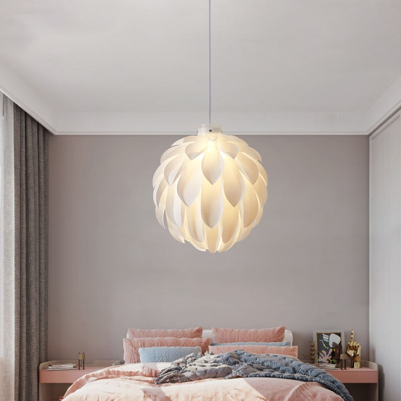 Nordic Petal Pinecone Lamp Hotel Kitchen Dining Room Bar Modern Led Pendant Lights for Girls Room