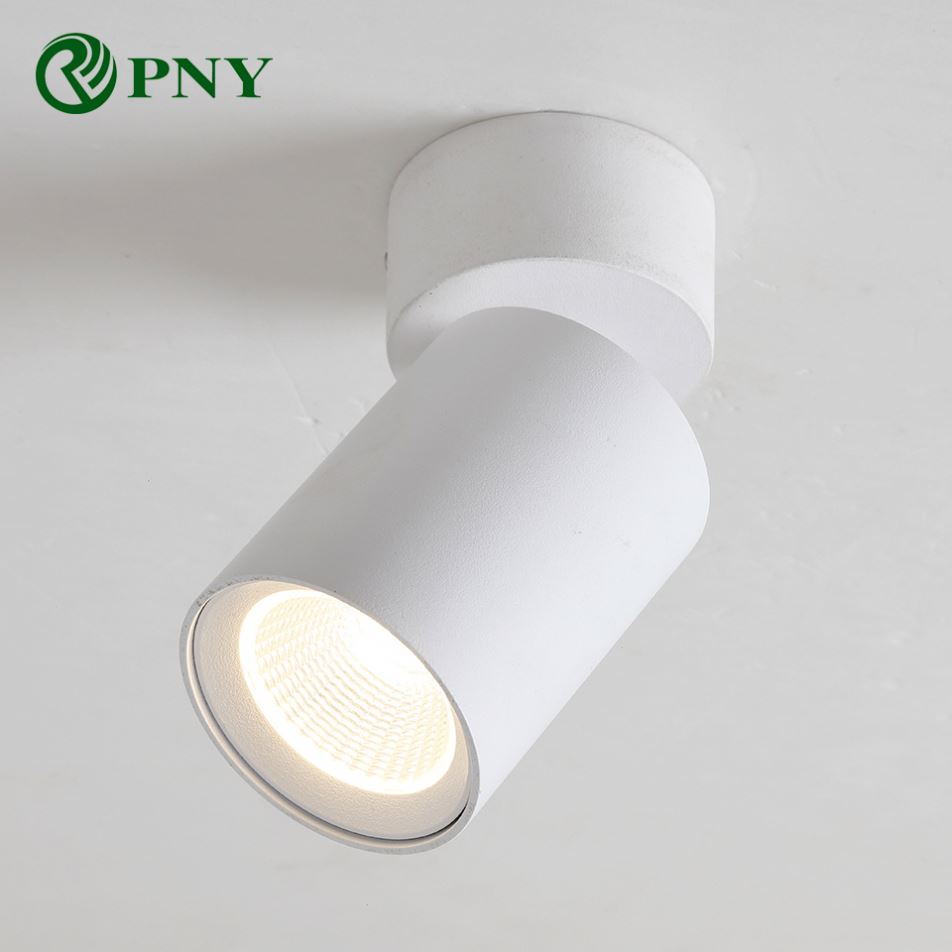 Home LED Spotlight Surface Mounted Spot Light 220V White Cob Downlight Living Room Clothing Shop Showroom Indoor Ceiling Lamp 9W
