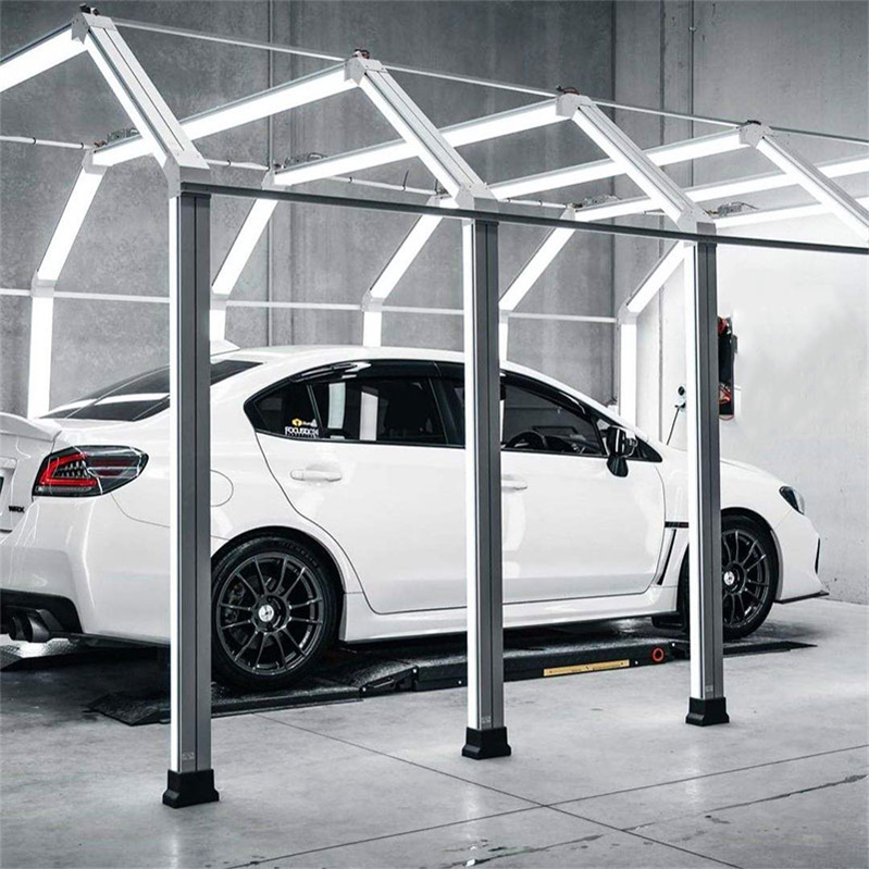 Custom Designed 4m Wide Under Car Garage Led Tunnel Light for 1 Cars Led Detailing Light Tunnel LED 5 Pcs Door