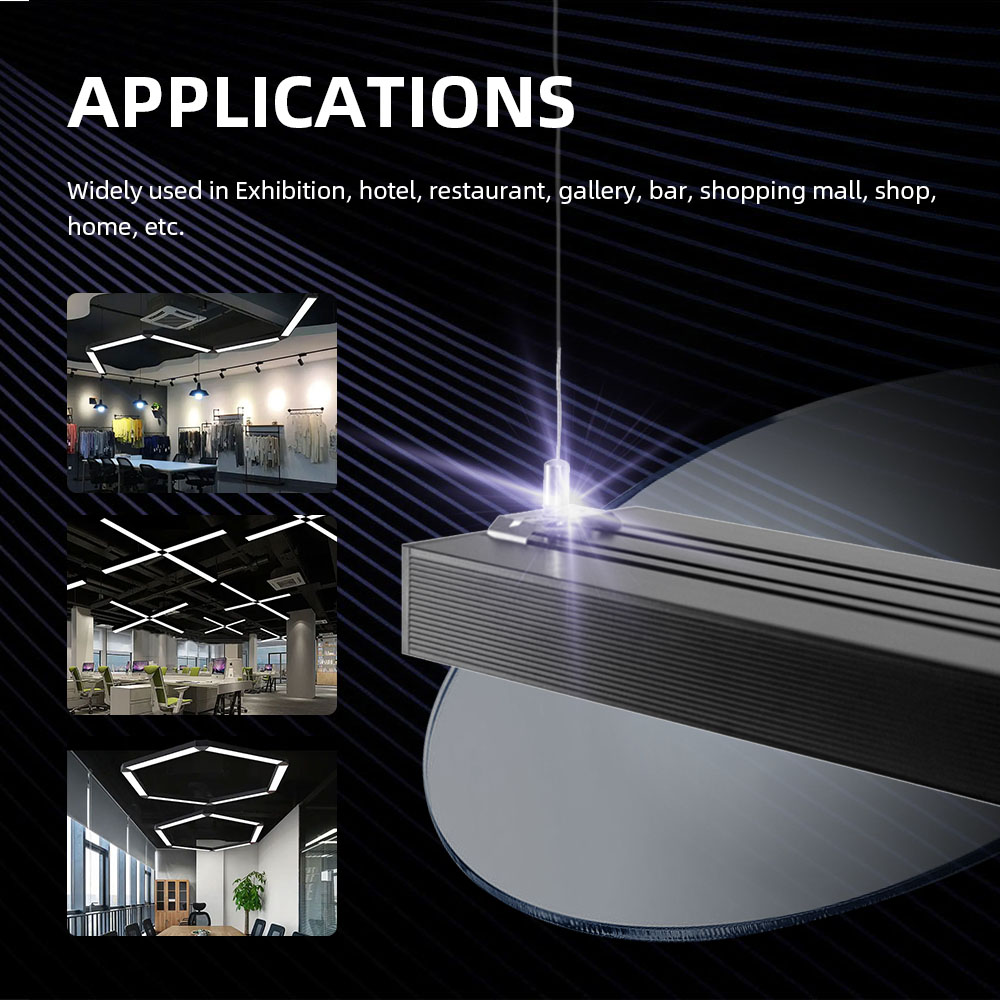 Super Bright Diy Assembled Geometric Shape Luz Hexagonal Garage Led Shop Light