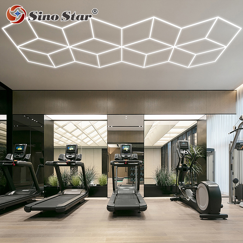 New Product Launch Hot Sale High Quality Polygonal Geometric LED Lighting Diy Assembly Booth Car Ceiling Detailing Lights Garage