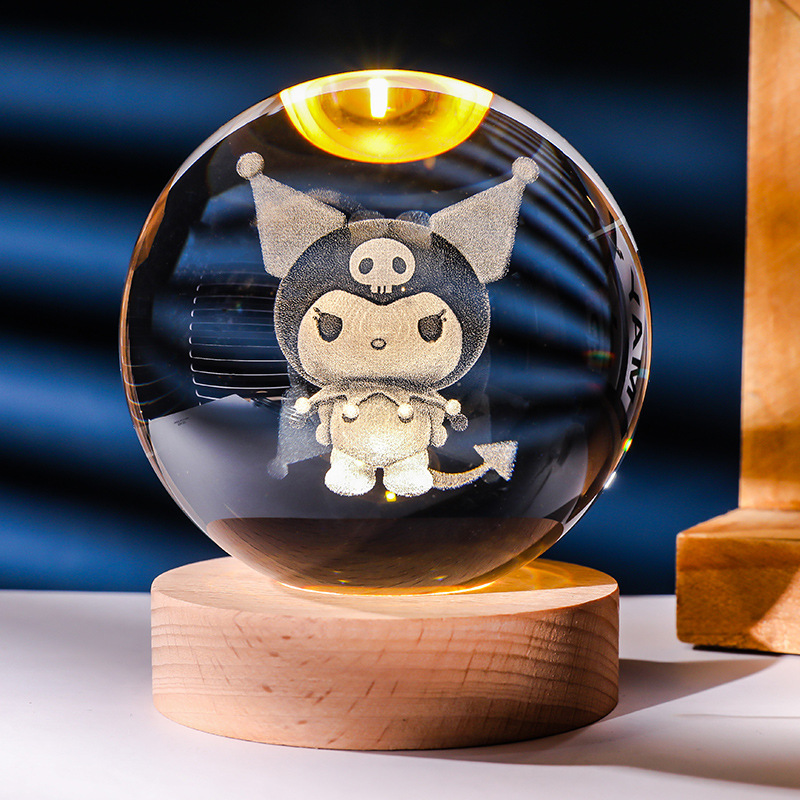 PJhonor 12 Zodiac Signs 6cm 8cm LED Light Solar System Moon Saturn Planet Sphere 3D Laser Engraved Crystal DIY Wedding