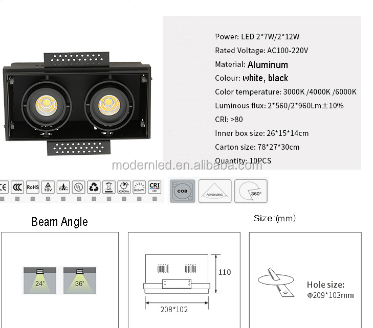 LED Grid Lamp