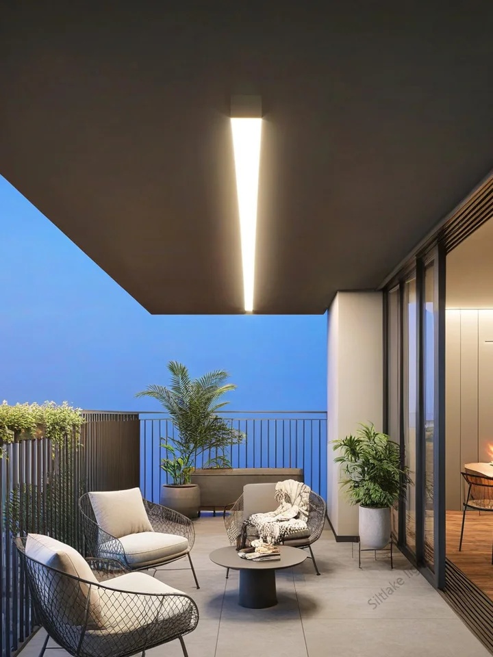 Modern Outdoor Waterproof LED Wall Lamp Simple Minimalist Aluminum Base for Courtyard Garden Balcony Exterior Walls