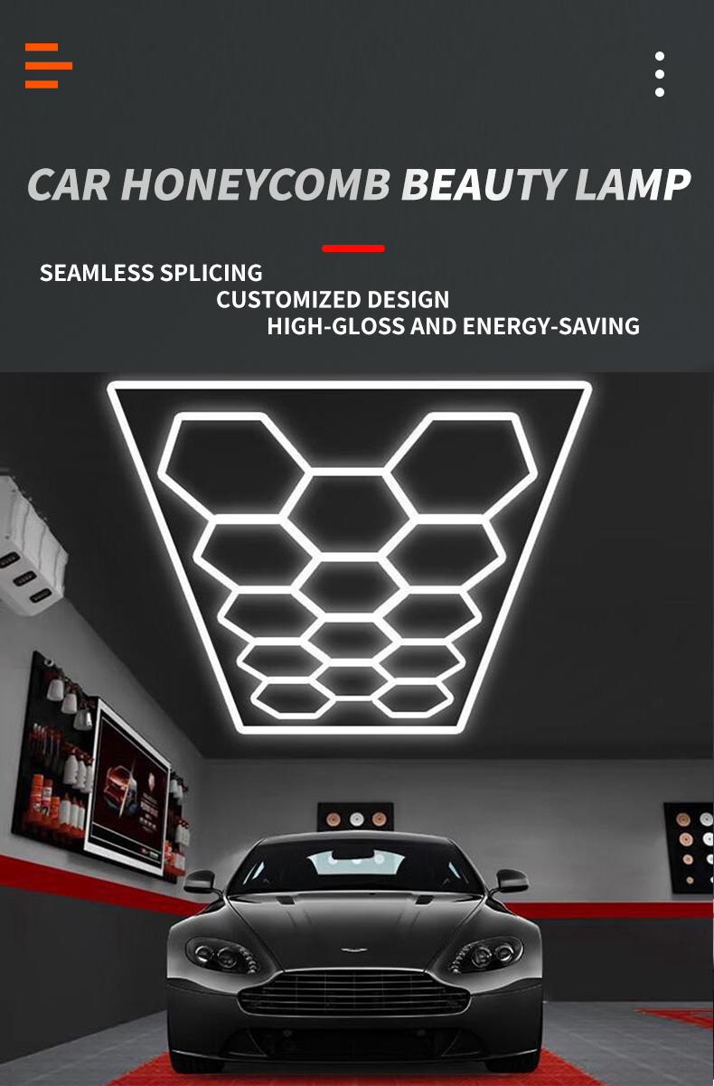 Honeycomb Led Car Detailing Ceiling Light