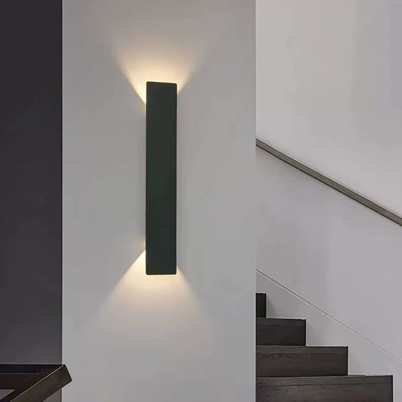 Long Strip Wall Light Simple Corridor Staircase Pillar Light Background Wall Decoration Outdoor Wall Lamp IP65 Water Proof