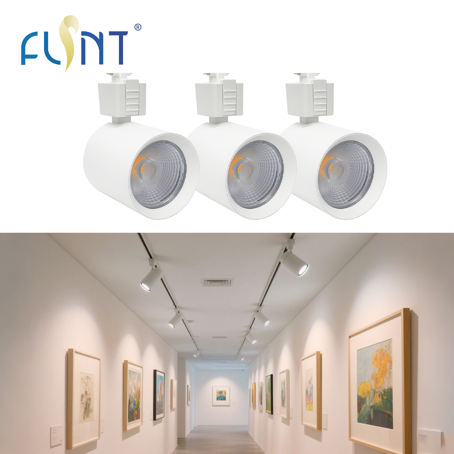 Fast Delivery Modern Indoor LED Dimmable Track Light Head COB Spotlight 8W 800lm 3000K RA90 Vertically Adjustable 90 Showroom