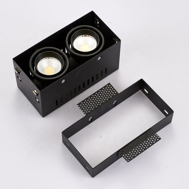 Design Aluminum Grid Lighting 15W Suspended Ceiling Light High CRI90 LED Suspended Ceiling Lights Easy Install LED Grid Lamp