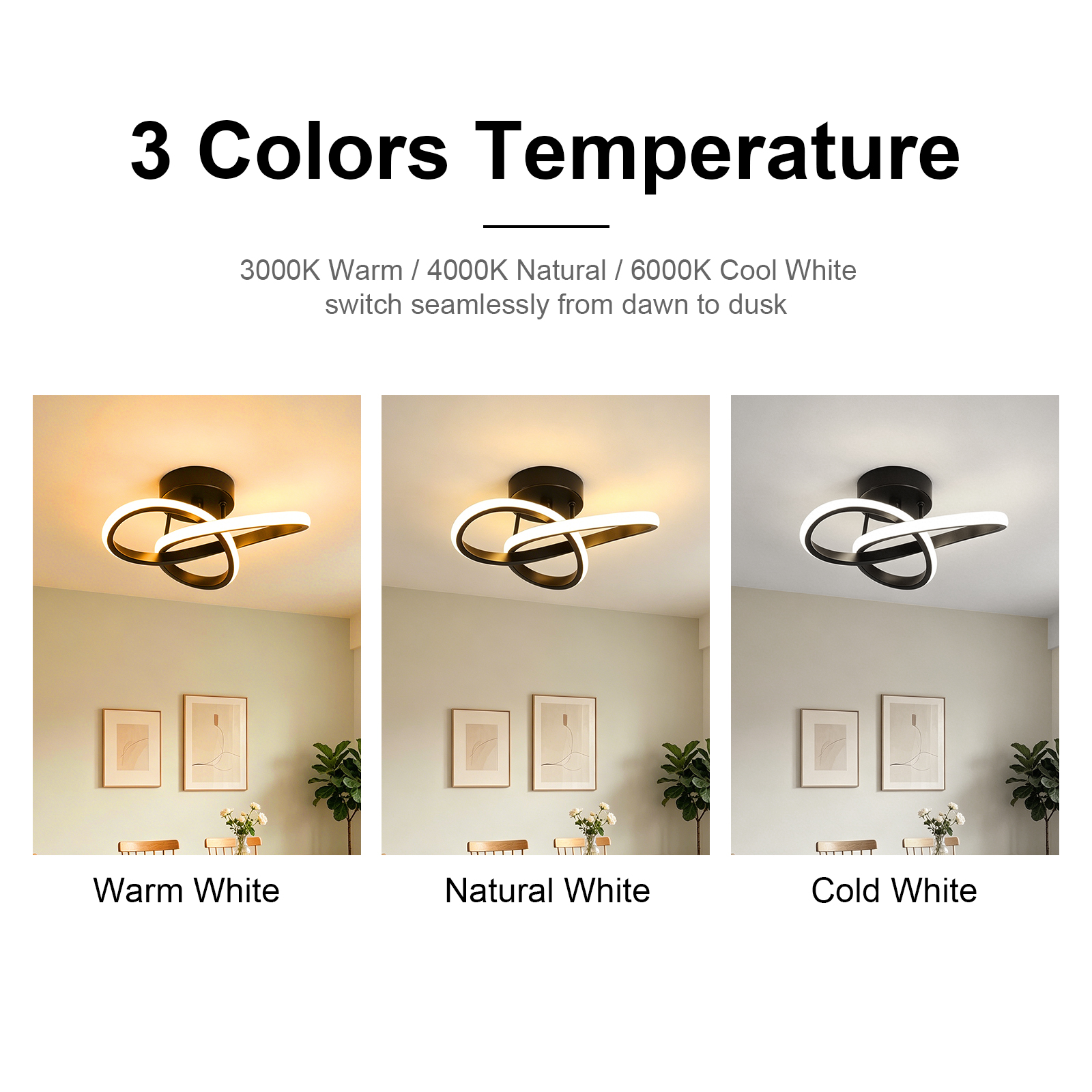 Modern LED Ceiling Light Geometric Line Design Black Gold Flush Mount Lamp Living Room Bedroom Nordic Minimalist Home Lighting
